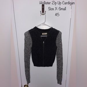 Hollister Zip Up Cardigan